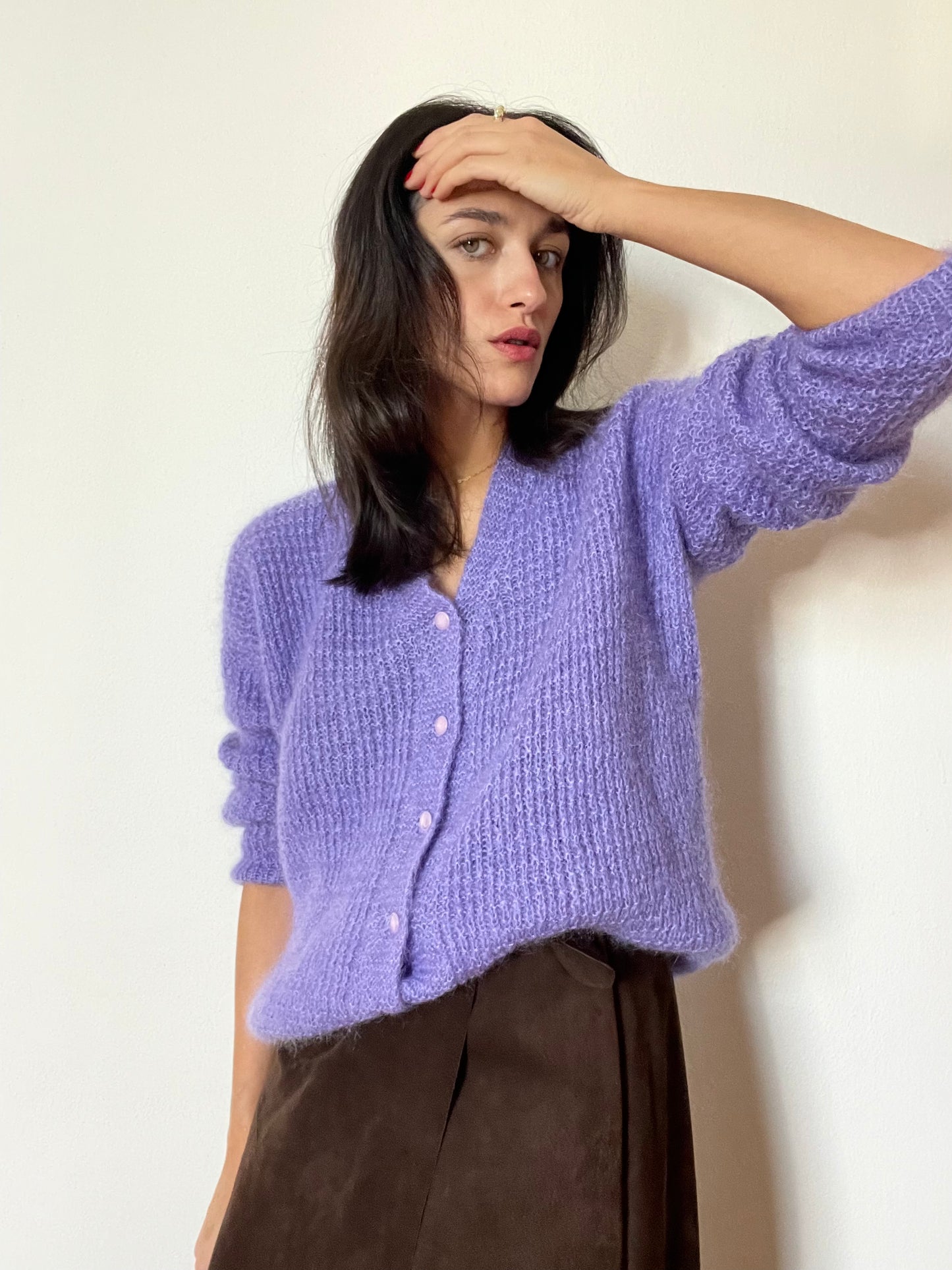 Cotton Candy mohair cardigan