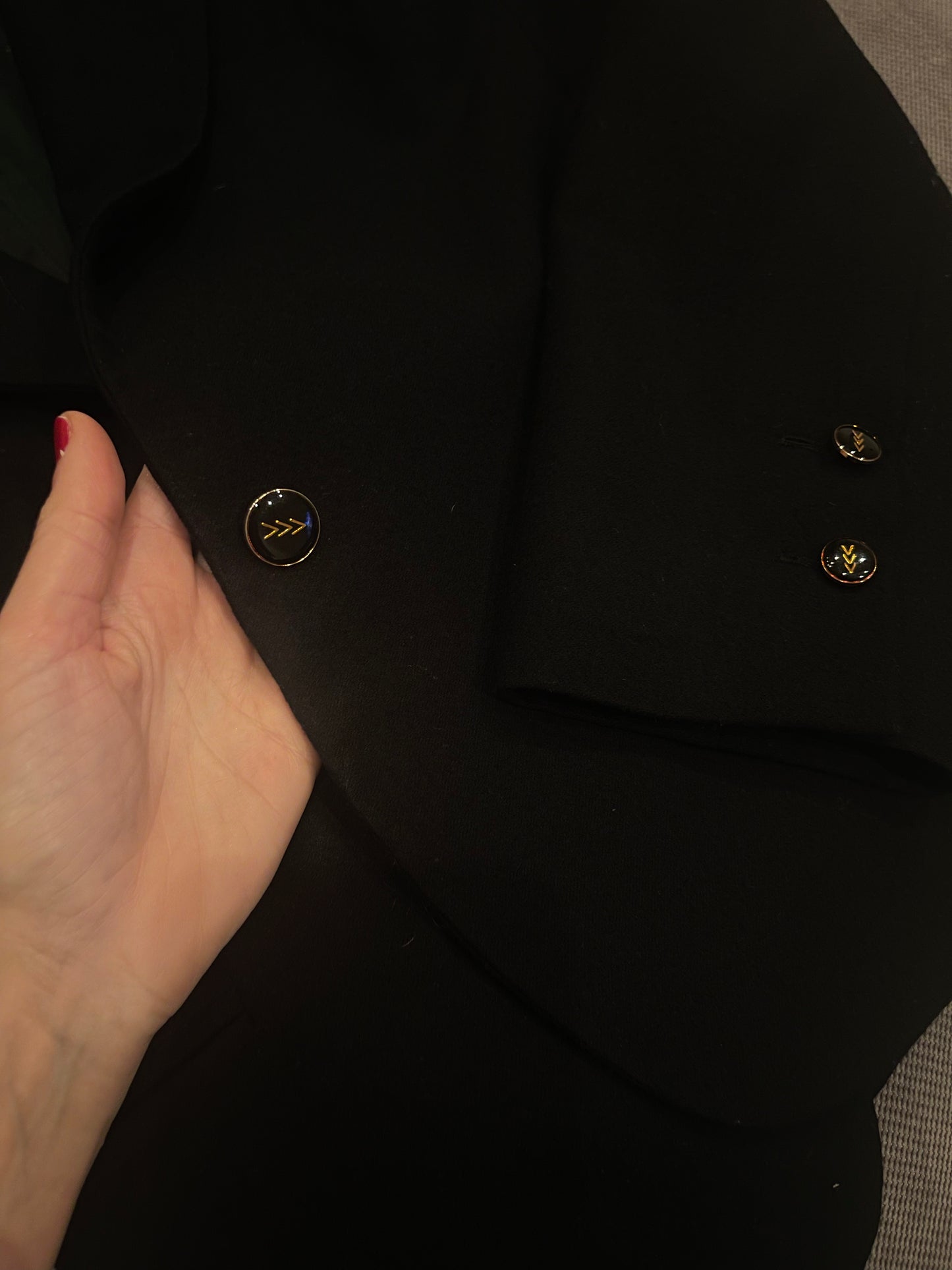 Black wool blazer