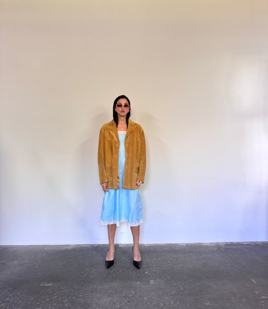 Senape suede jacket