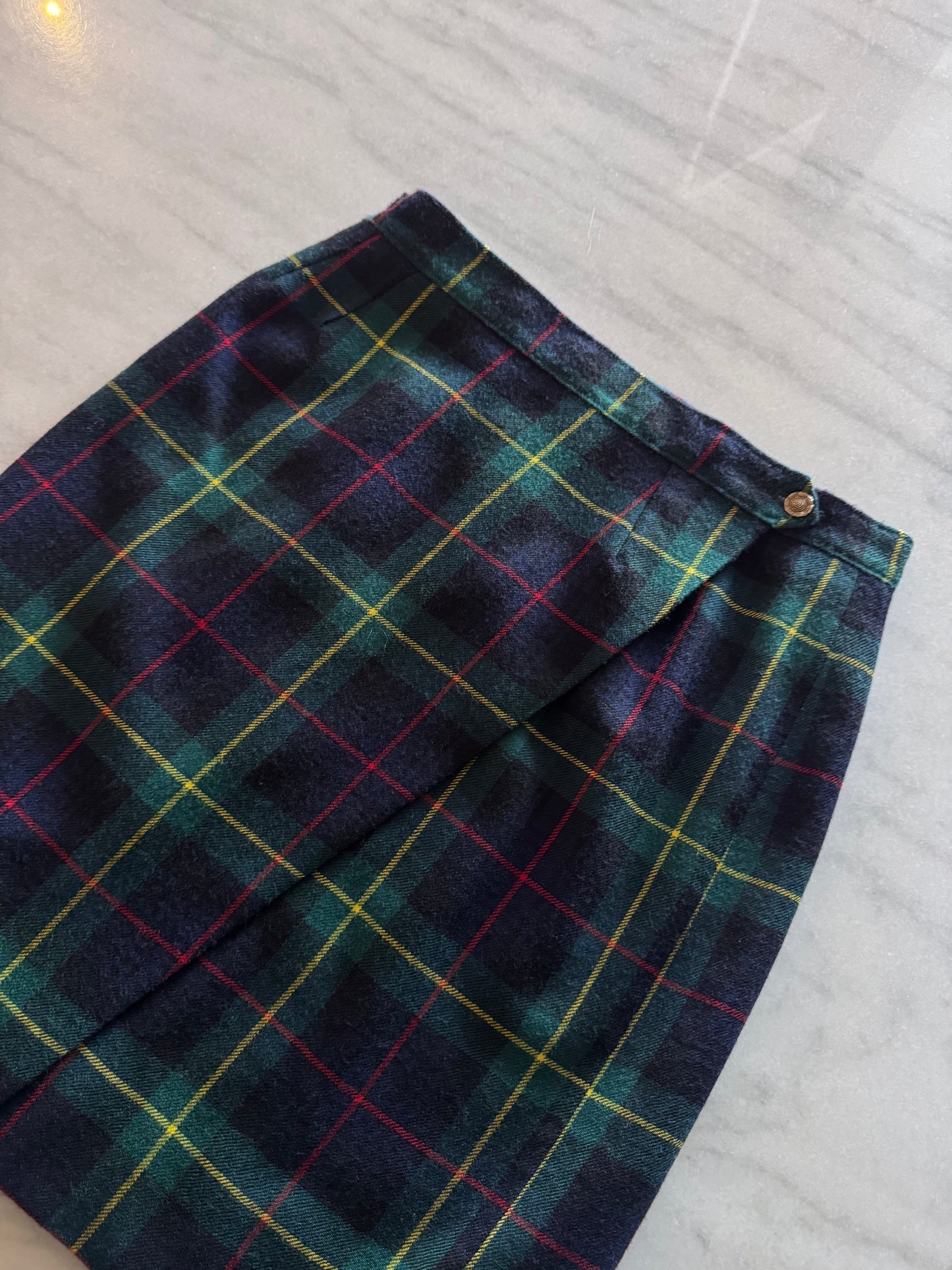 Tartan wrap skirt