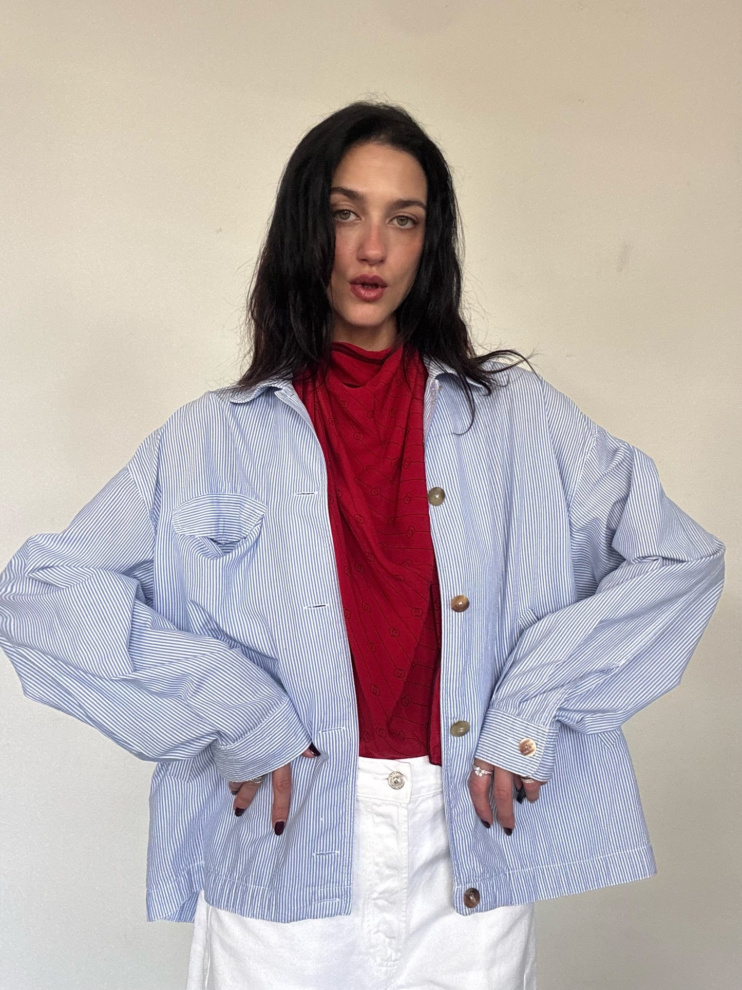 Light blue cotton jacket