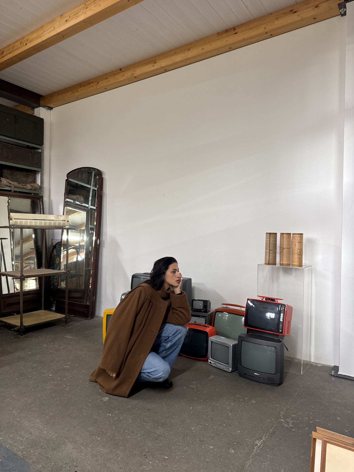 Caramello scarf coat