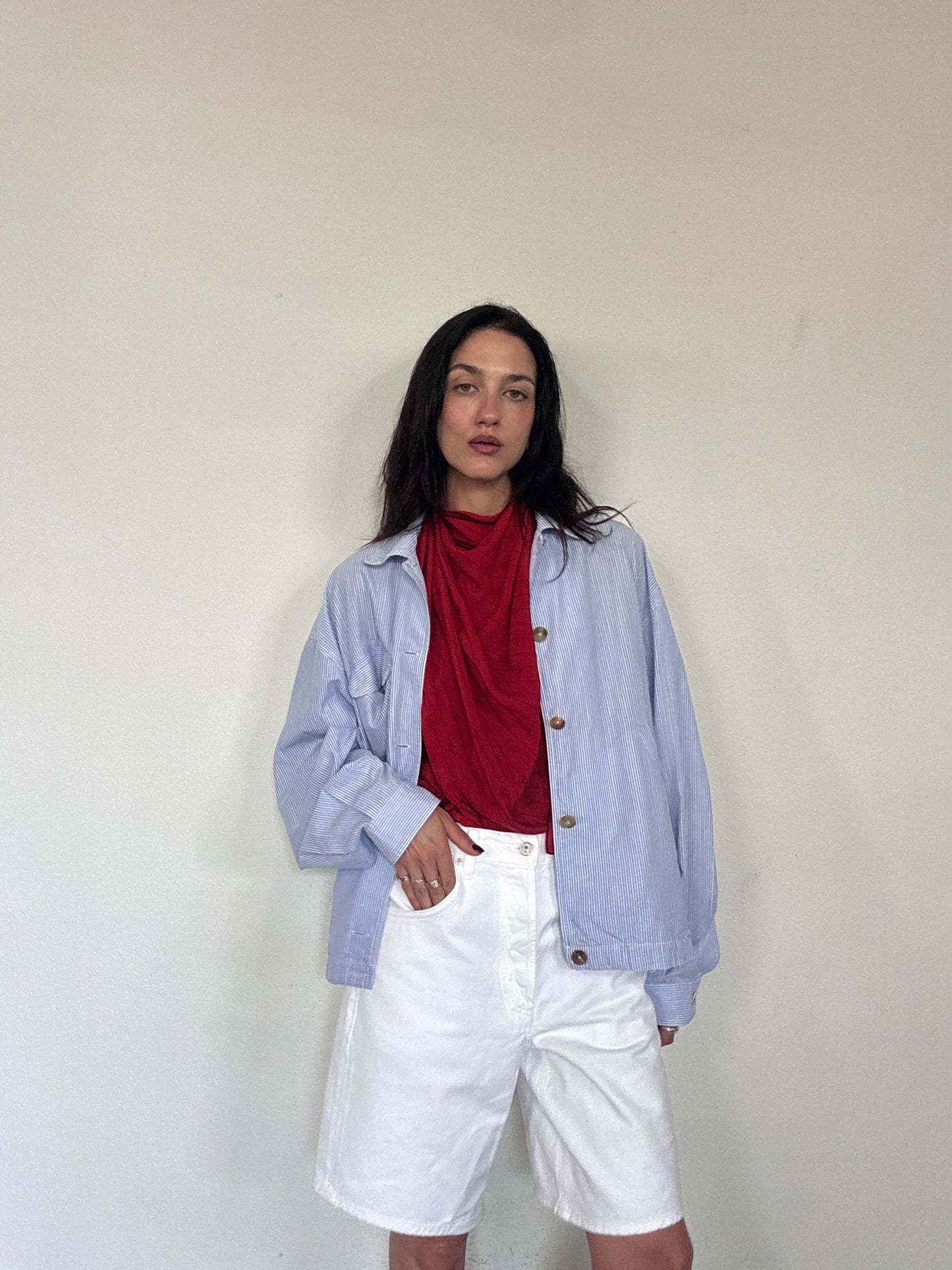 Light blue cotton jacket