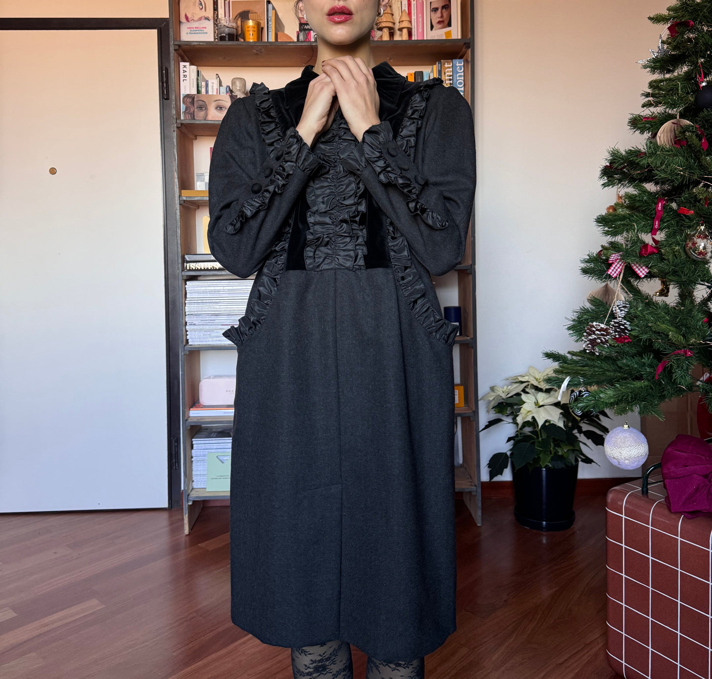 Nostalgico rouches dress