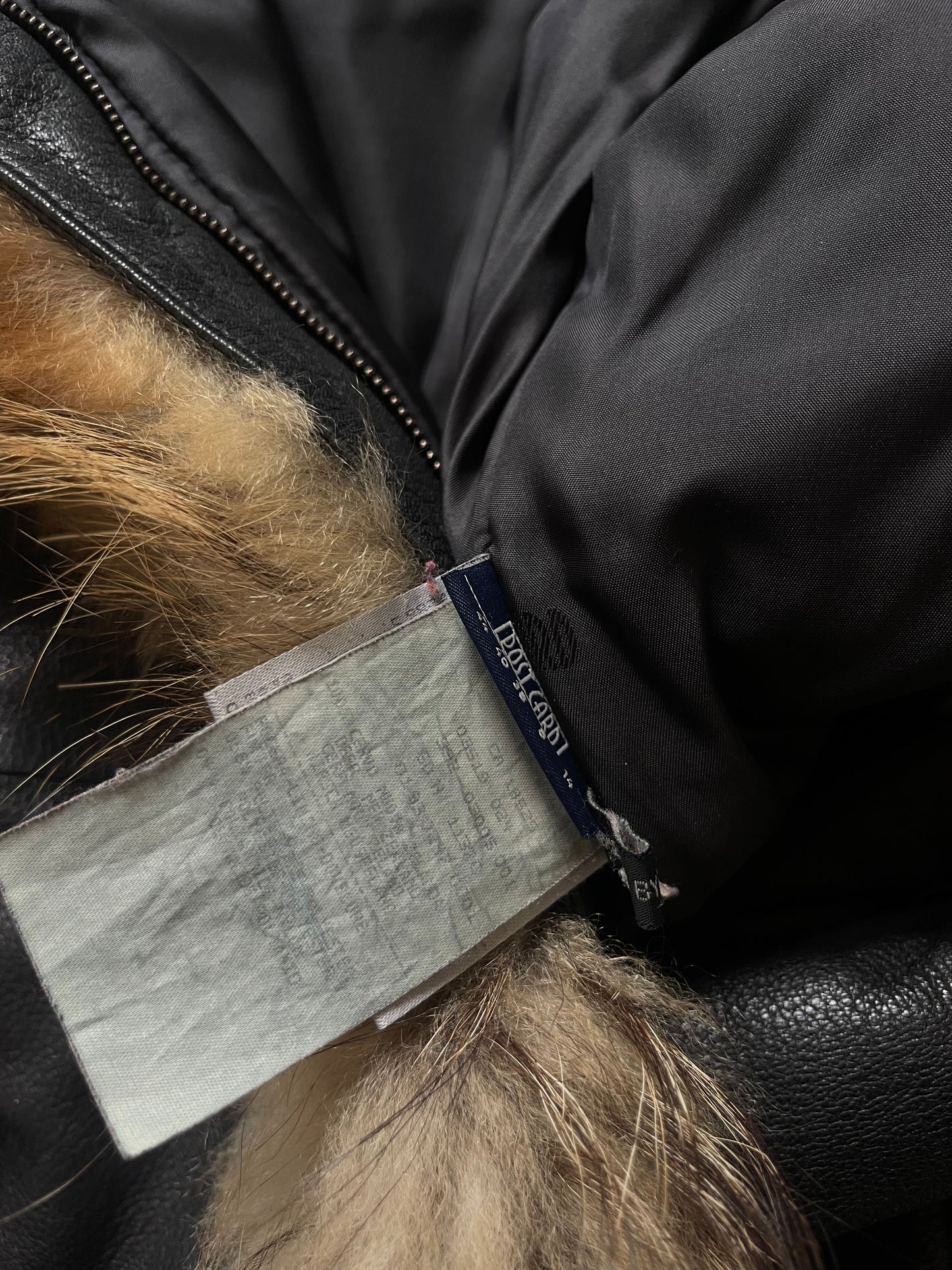 Post Card leather & fur jacket
