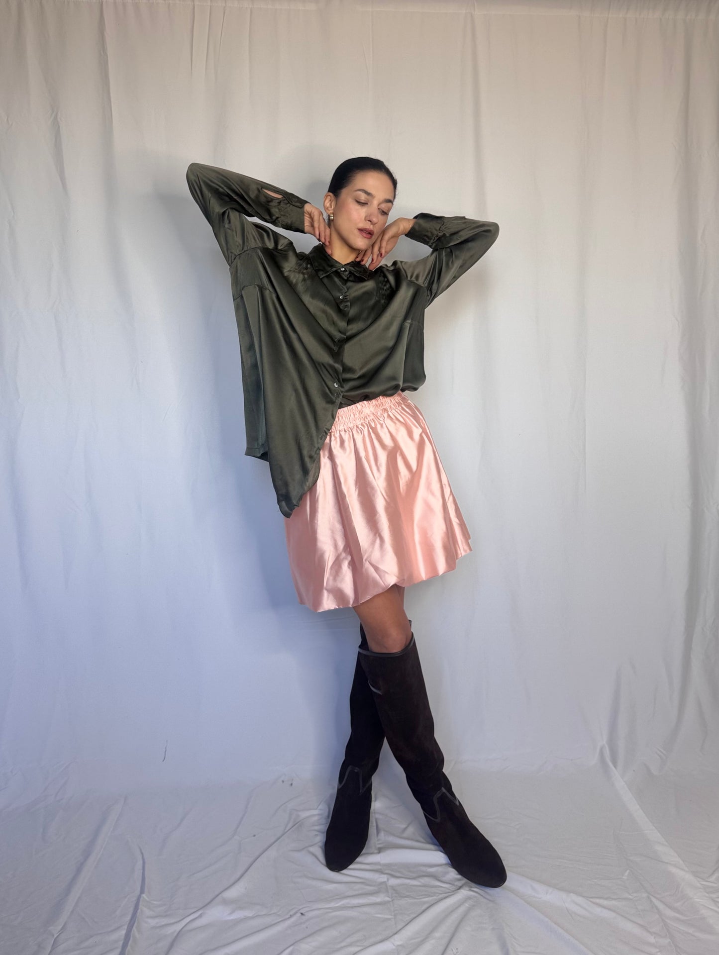 Tailoring silk shirt