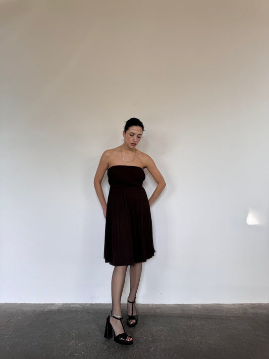 Choco silk J Crew dress