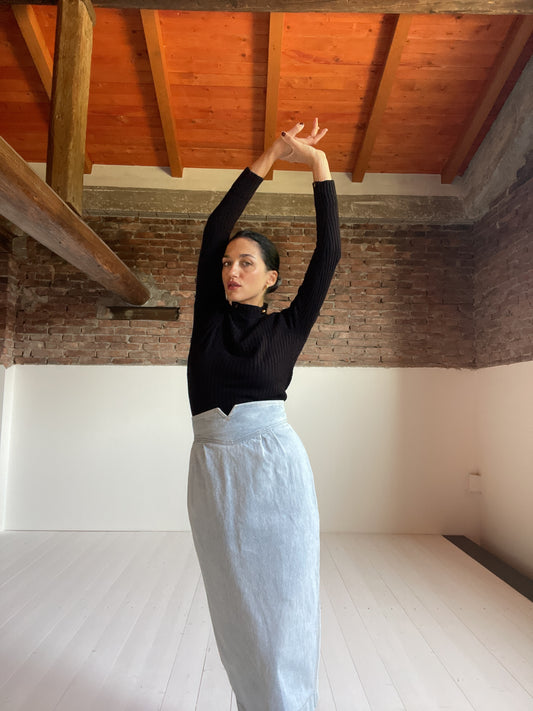 Non ti scordar di me denim skirt