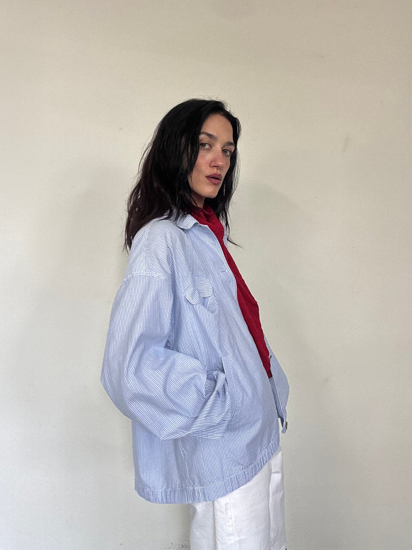 Light blue cotton jacket