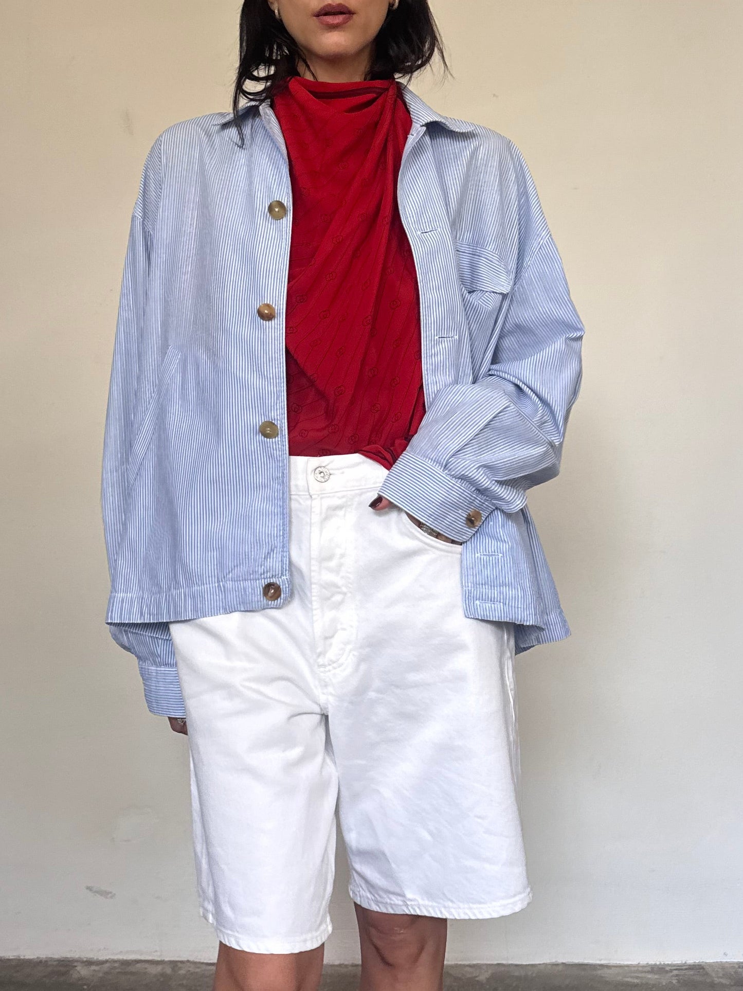 Light blue cotton jacket