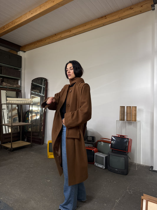 Caramello scarf coat