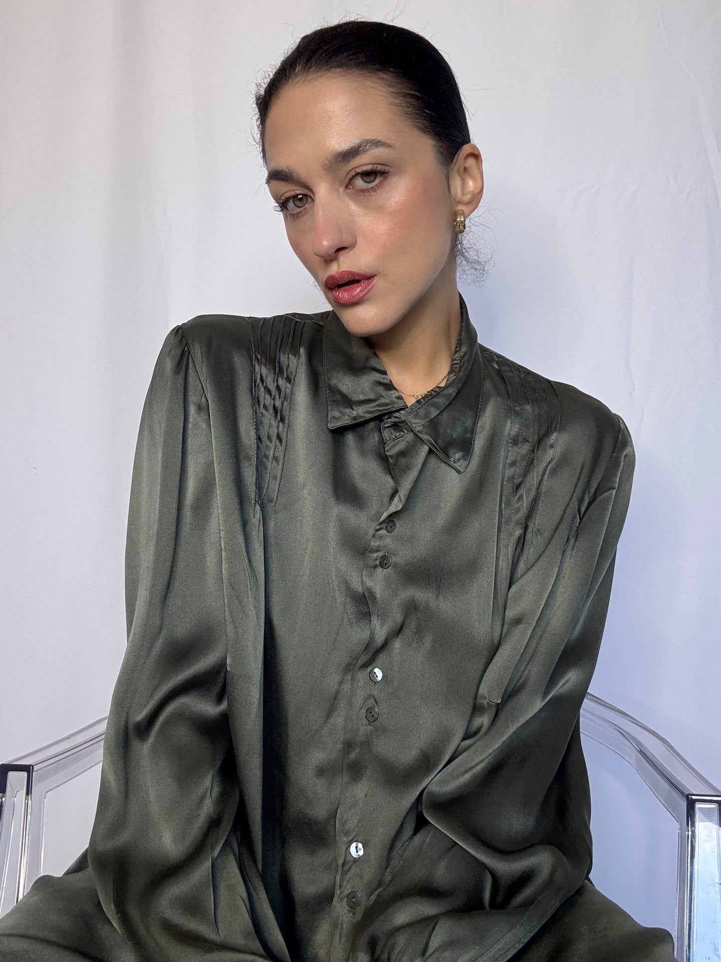 Tailoring silk shirt