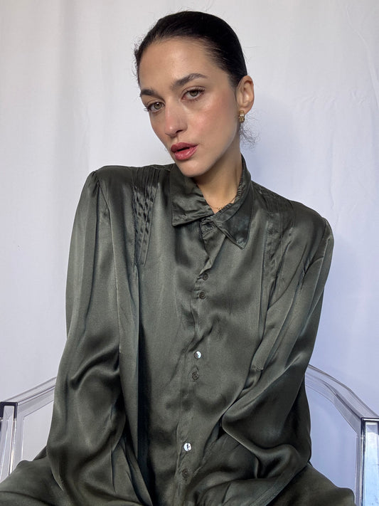 Tailoring silk shirt