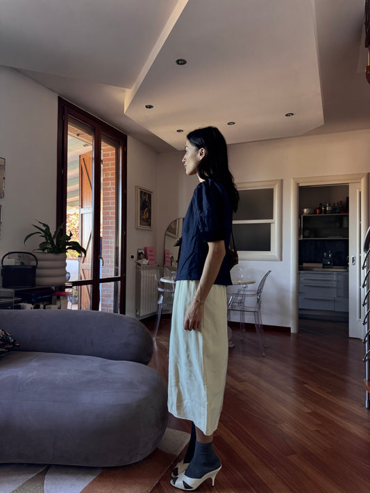 Wool & velvet blouse/jacket