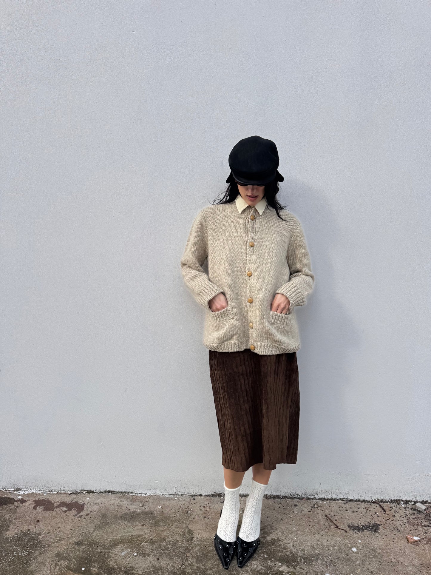 Handmade wool cardigan