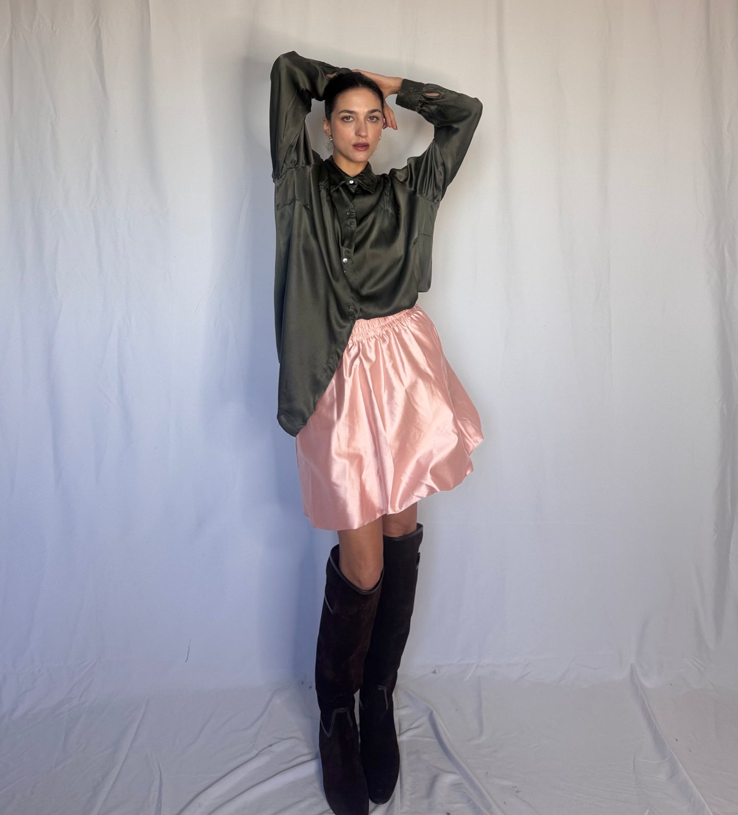 Tailoring silk shirt