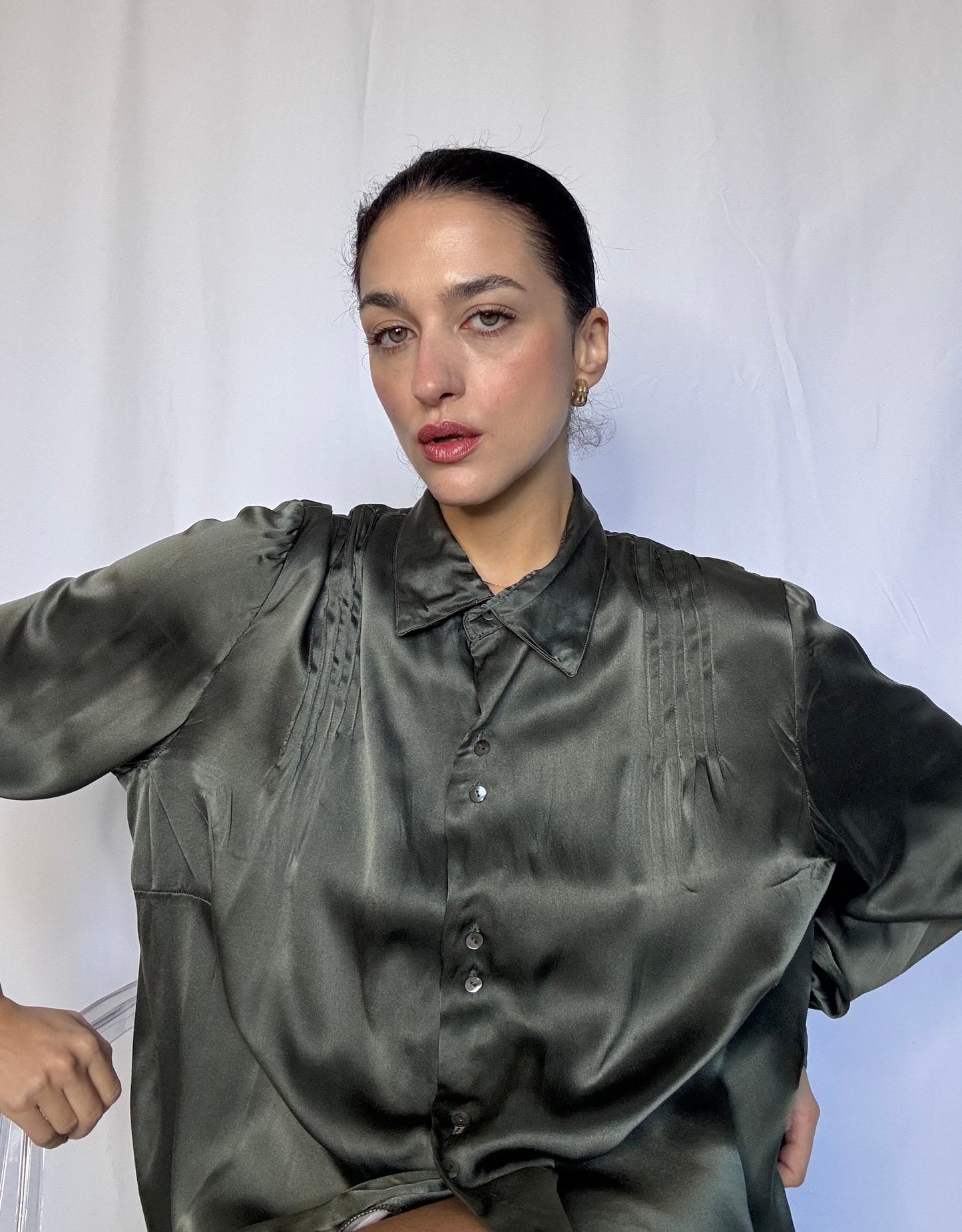 Tailoring silk shirt