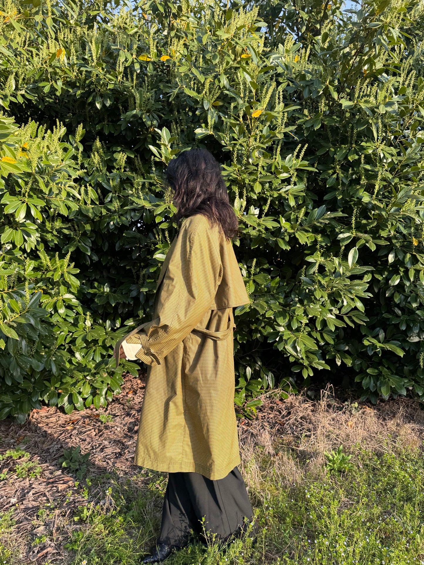 Mini pied de poule trenchcoat