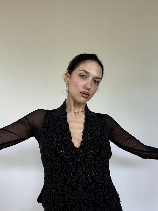 La notte-sparkling top