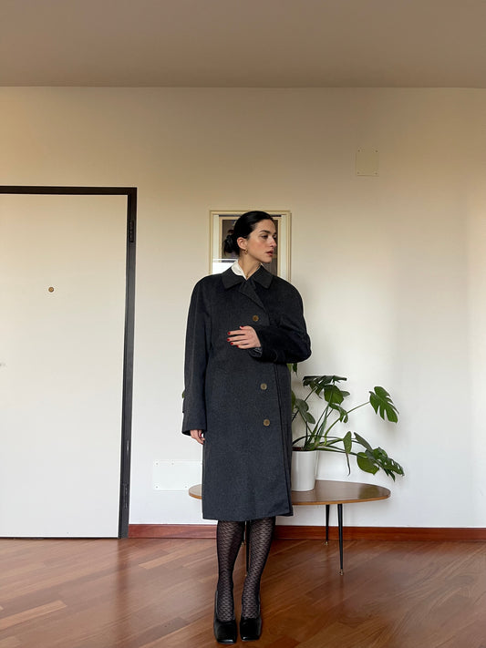 Dark grey wool coat