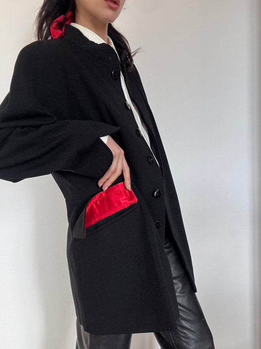 Precious red & Black blazer