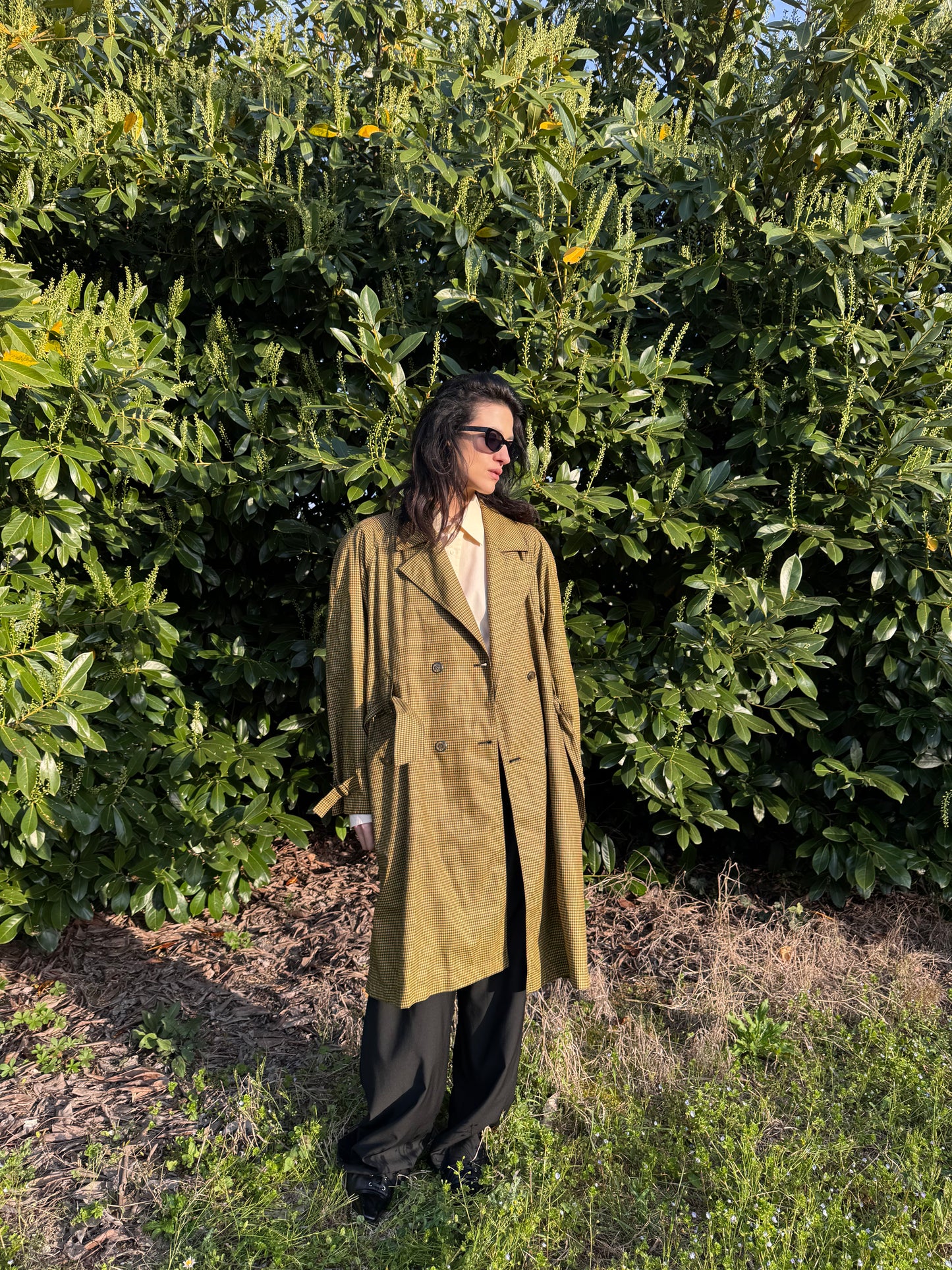 Mini pied de poule trenchcoat