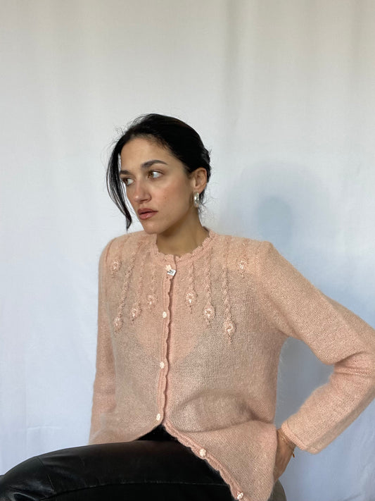 Mohair handmade cardigan