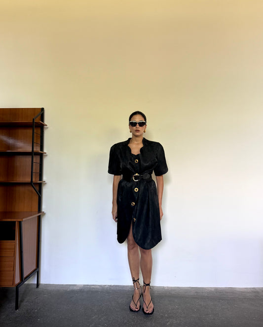 Black beauty jacquard dress