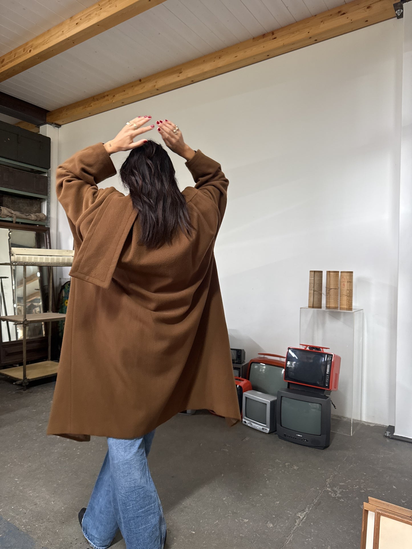 Caramello scarf coat