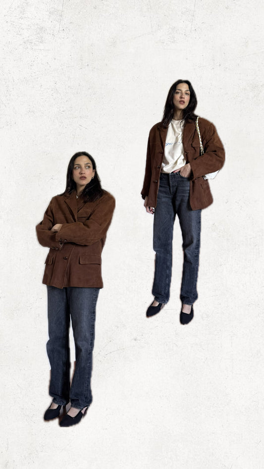 Suede perfect jacket