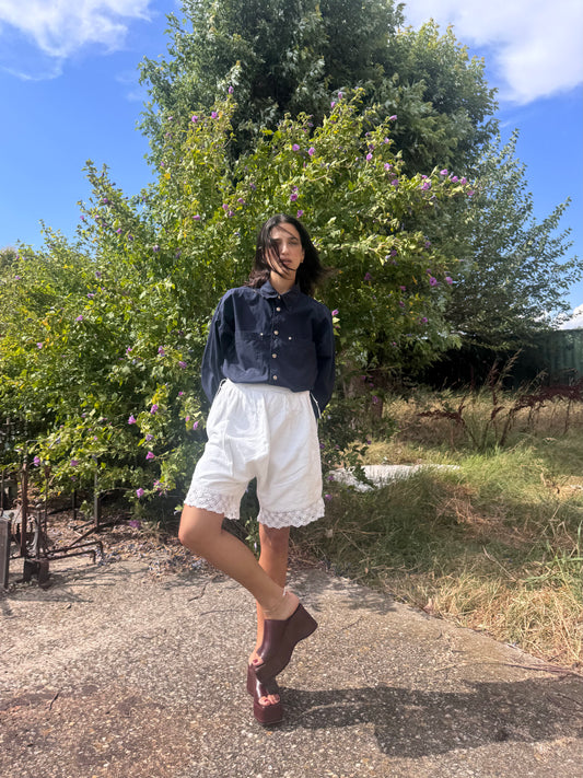 Deep blu Versace shirt