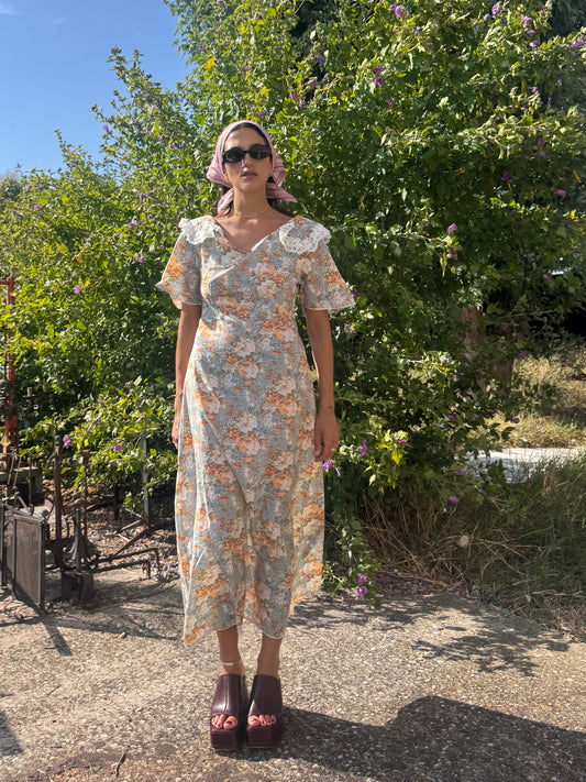 70s floral dress
