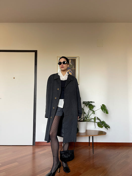 Dark grey wool coat