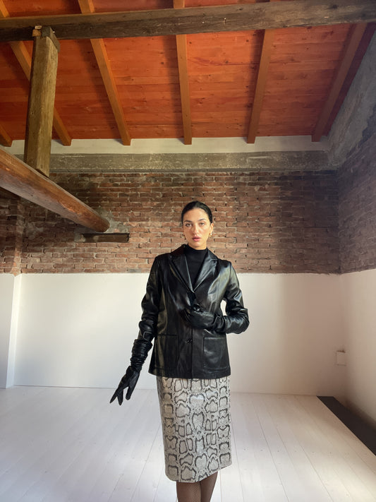 Indispensabile leather blazer