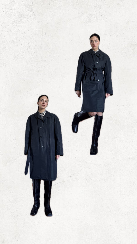 Dark blue trench