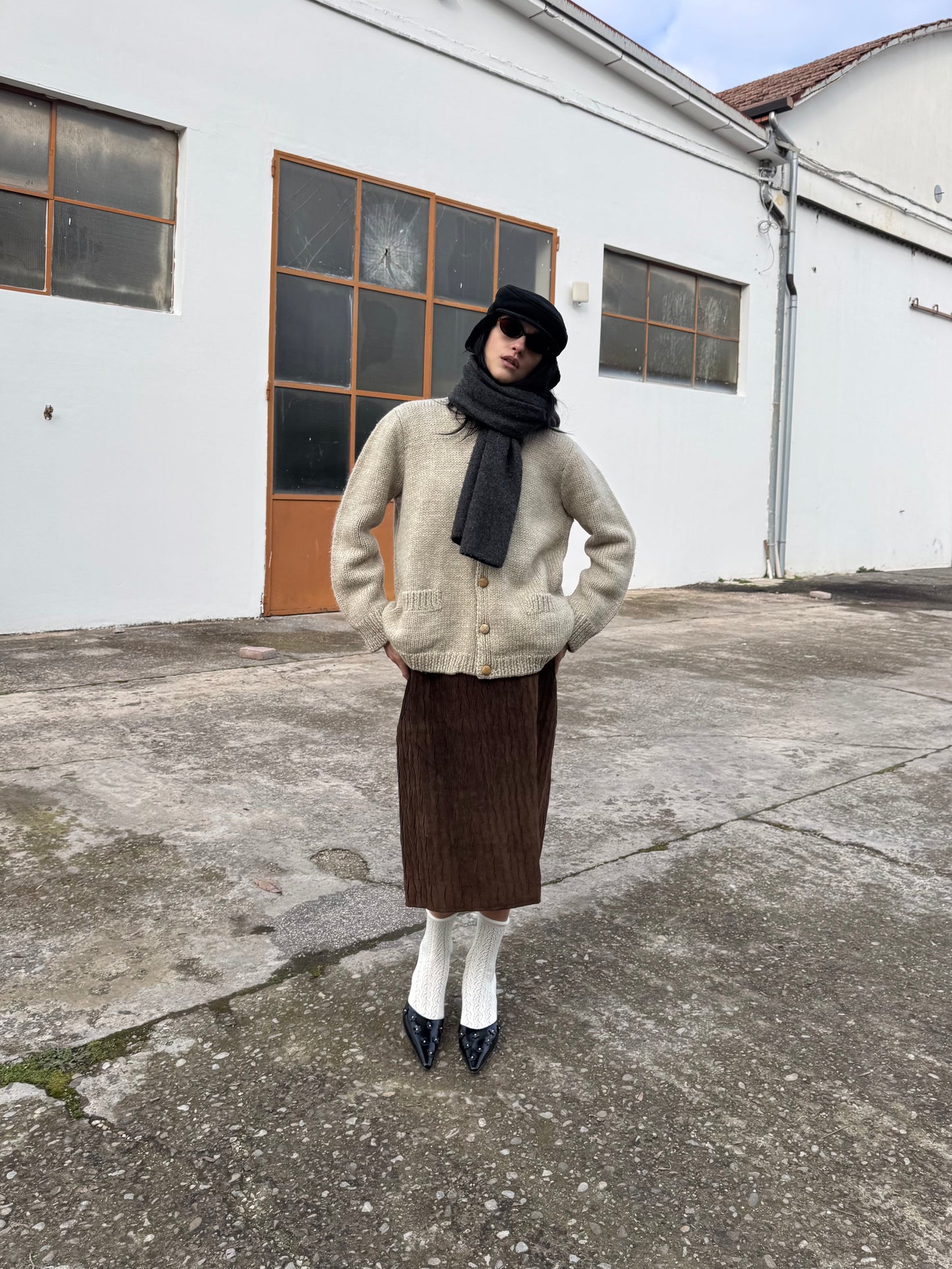 Handmade wool cardigan