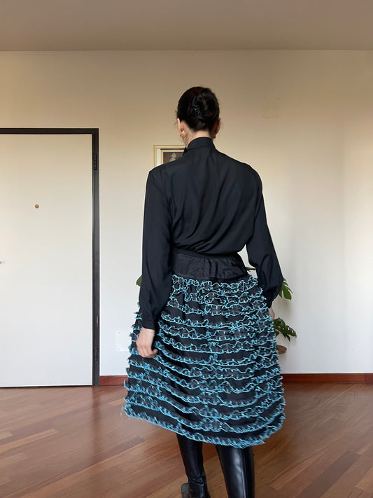 The doll skirt-light blue