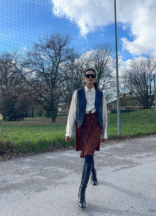 Nostalgica pleated skirt