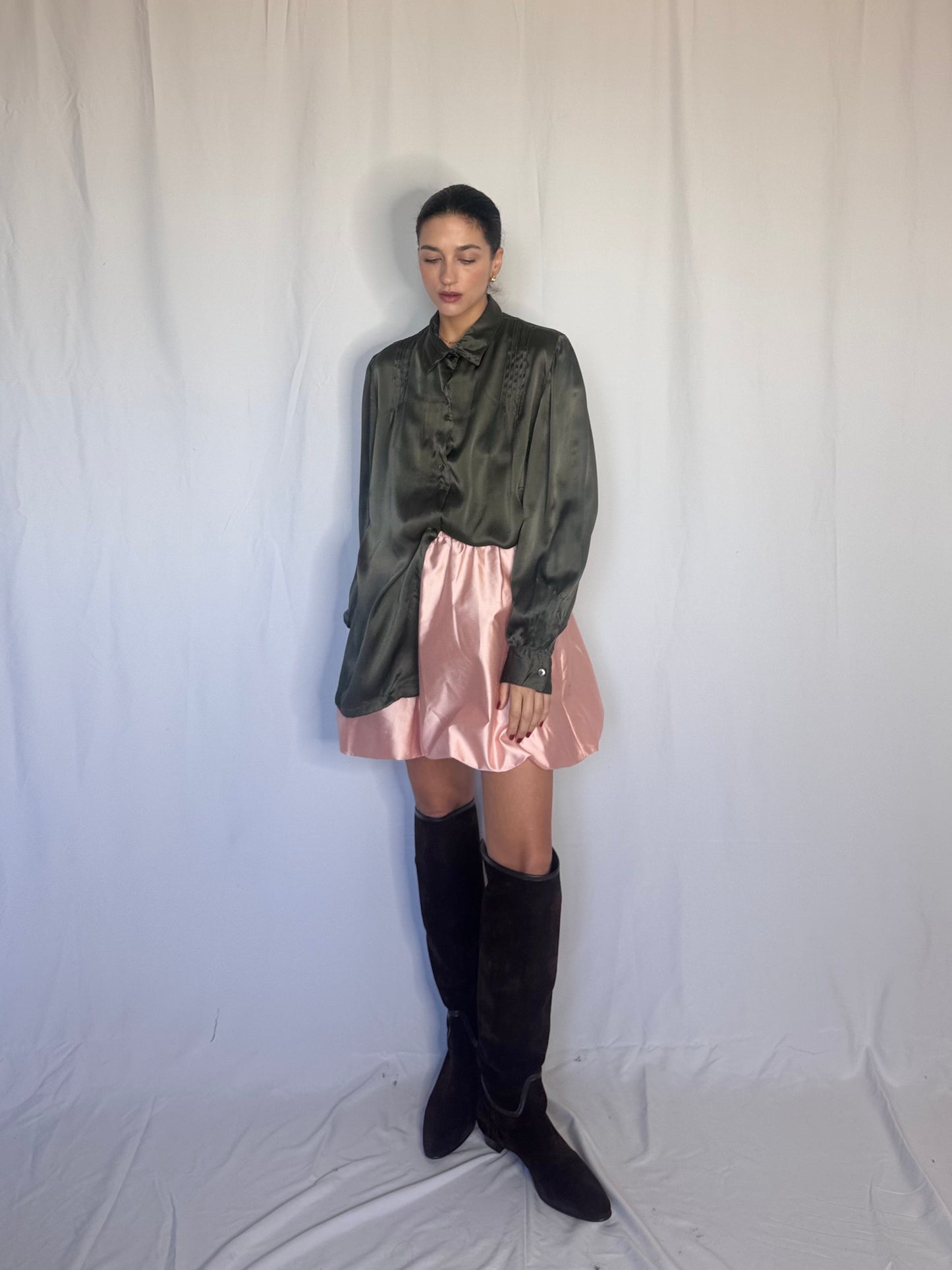 Tailoring silk shirt