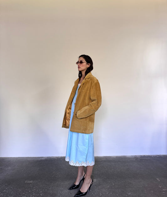 Senape suede jacket