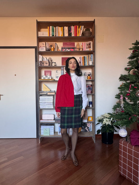 Tartan wrap skirt
