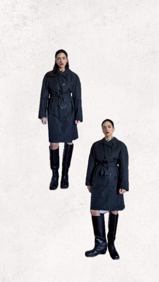 Dark blue trench