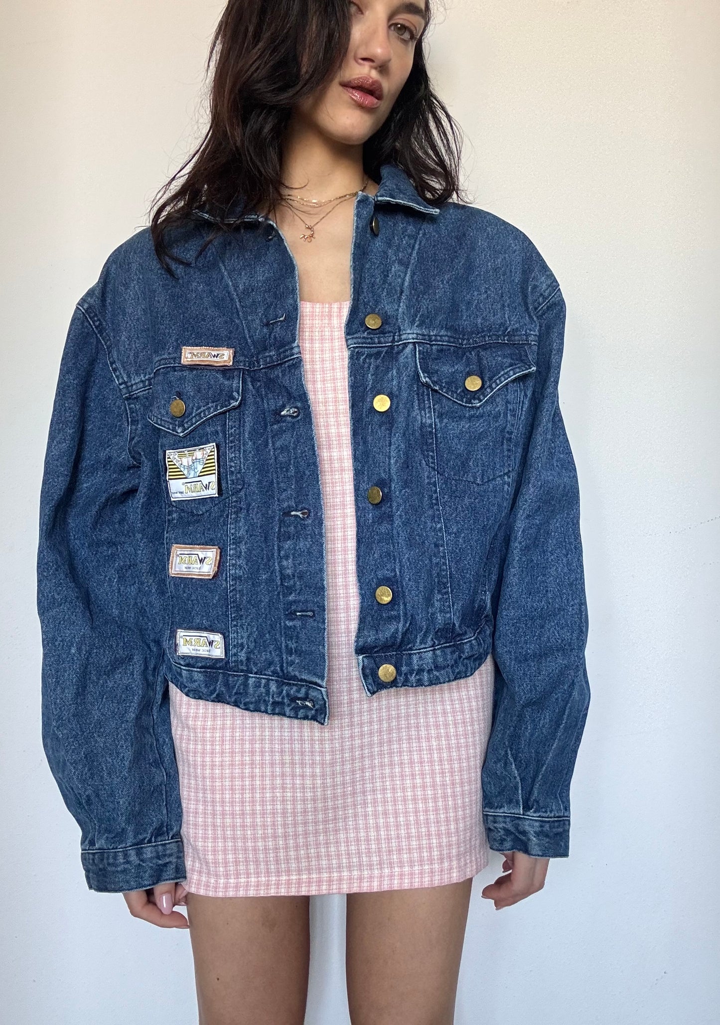Denim cropped jacket