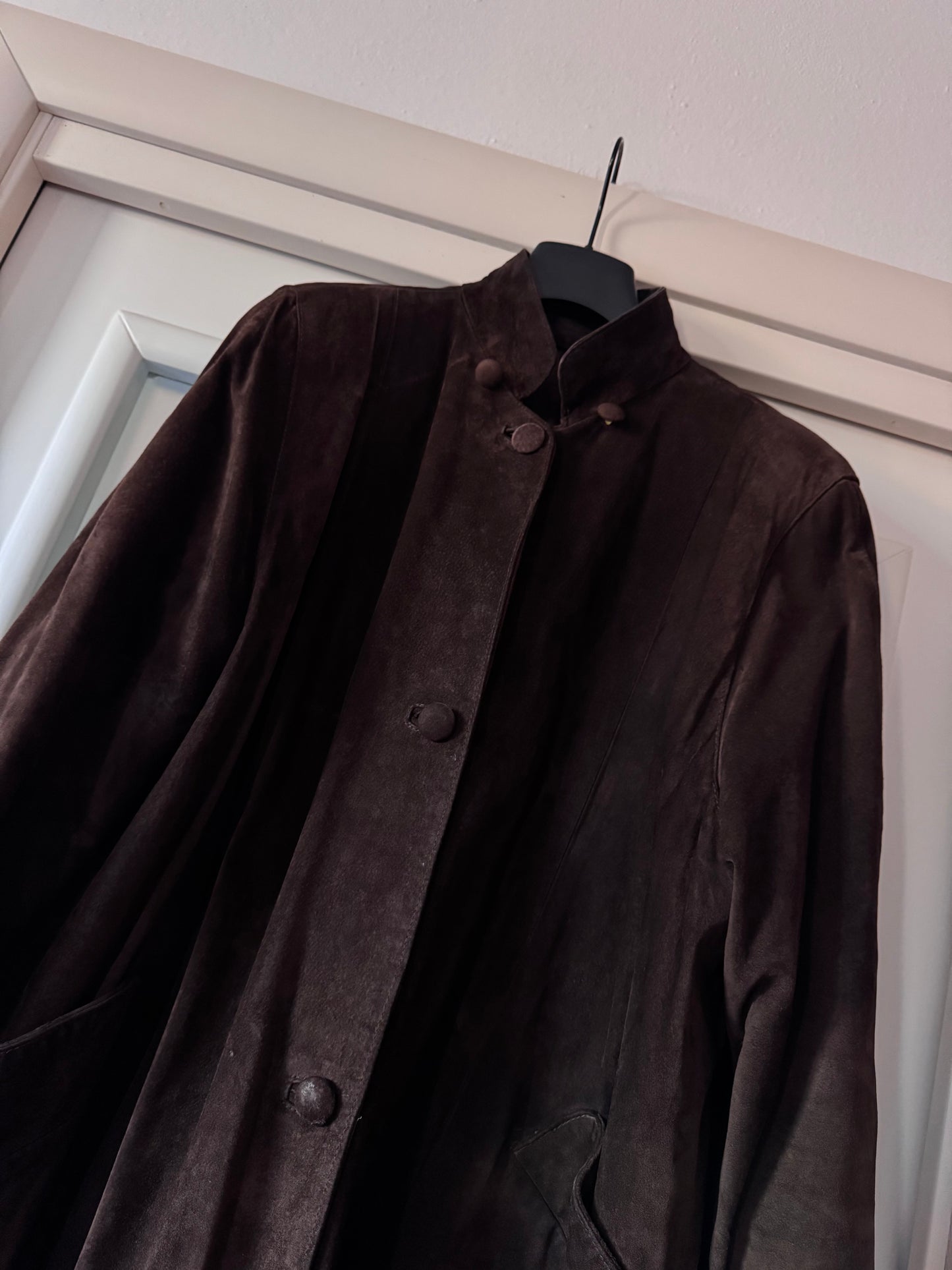 Robin Chocolate suede coat