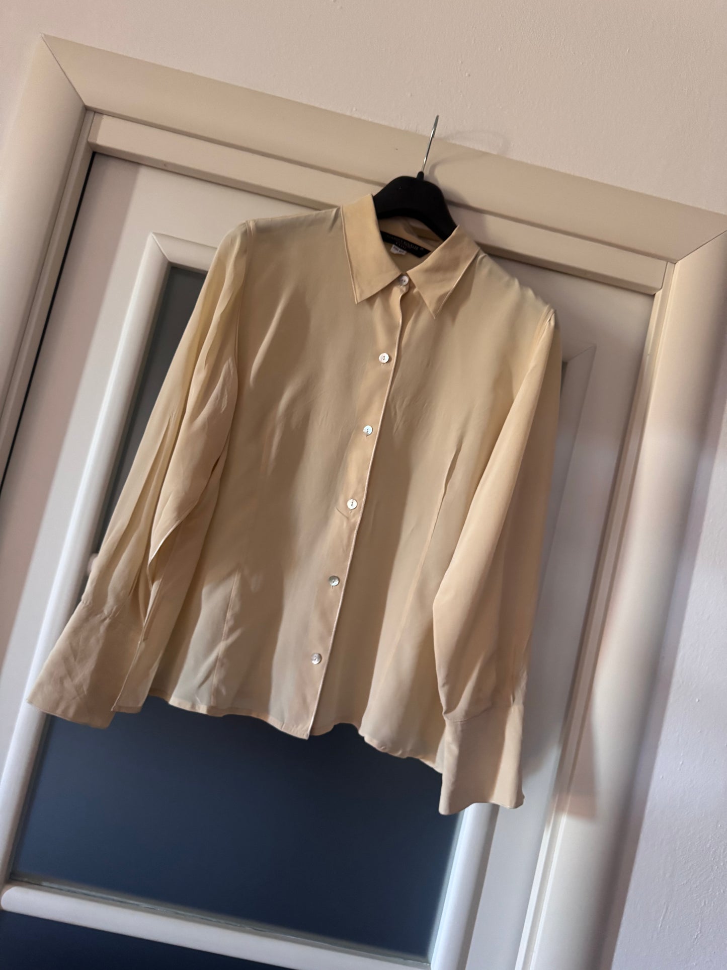 Creamy silk shirt