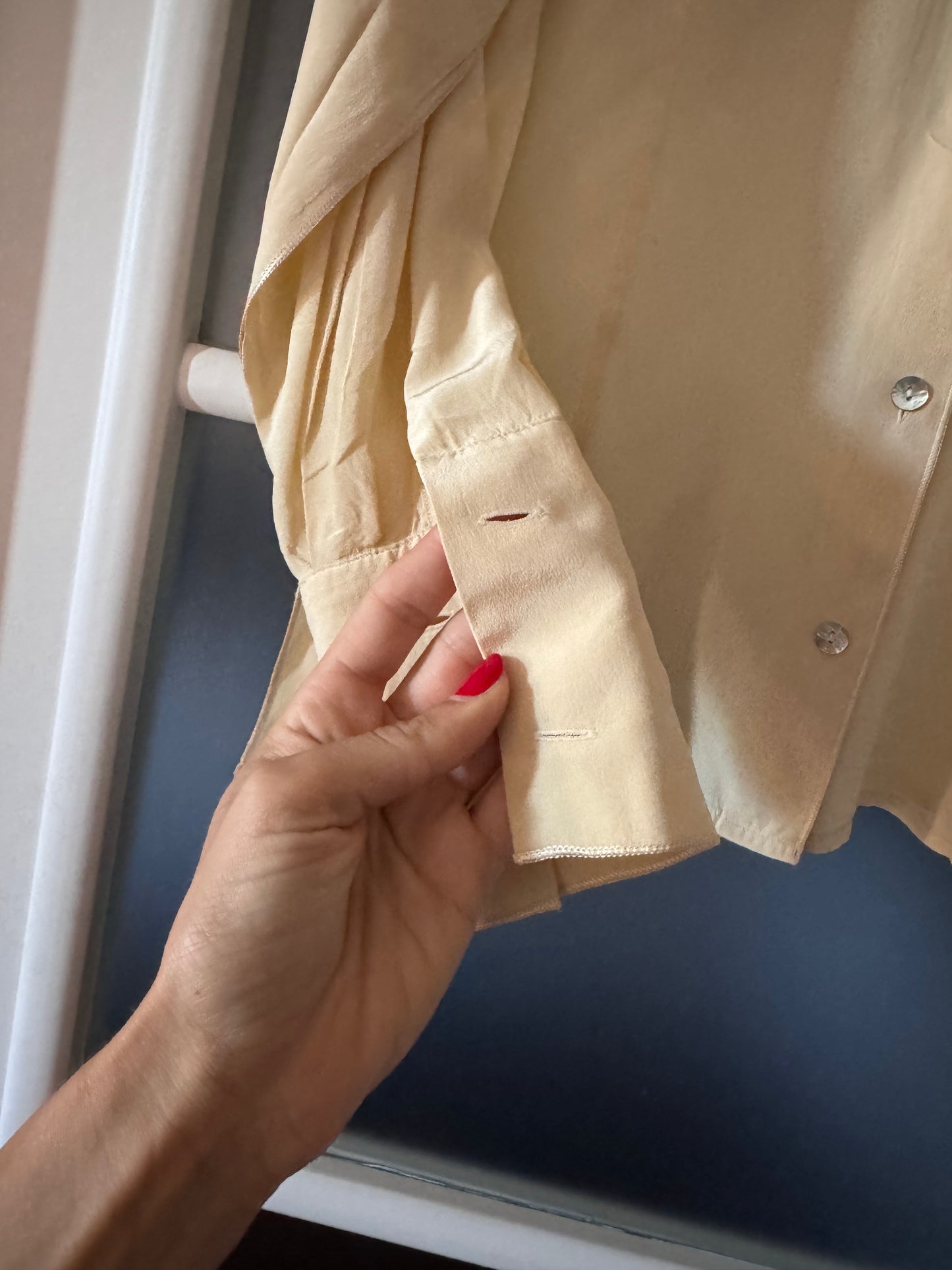 Creamy silk shirt