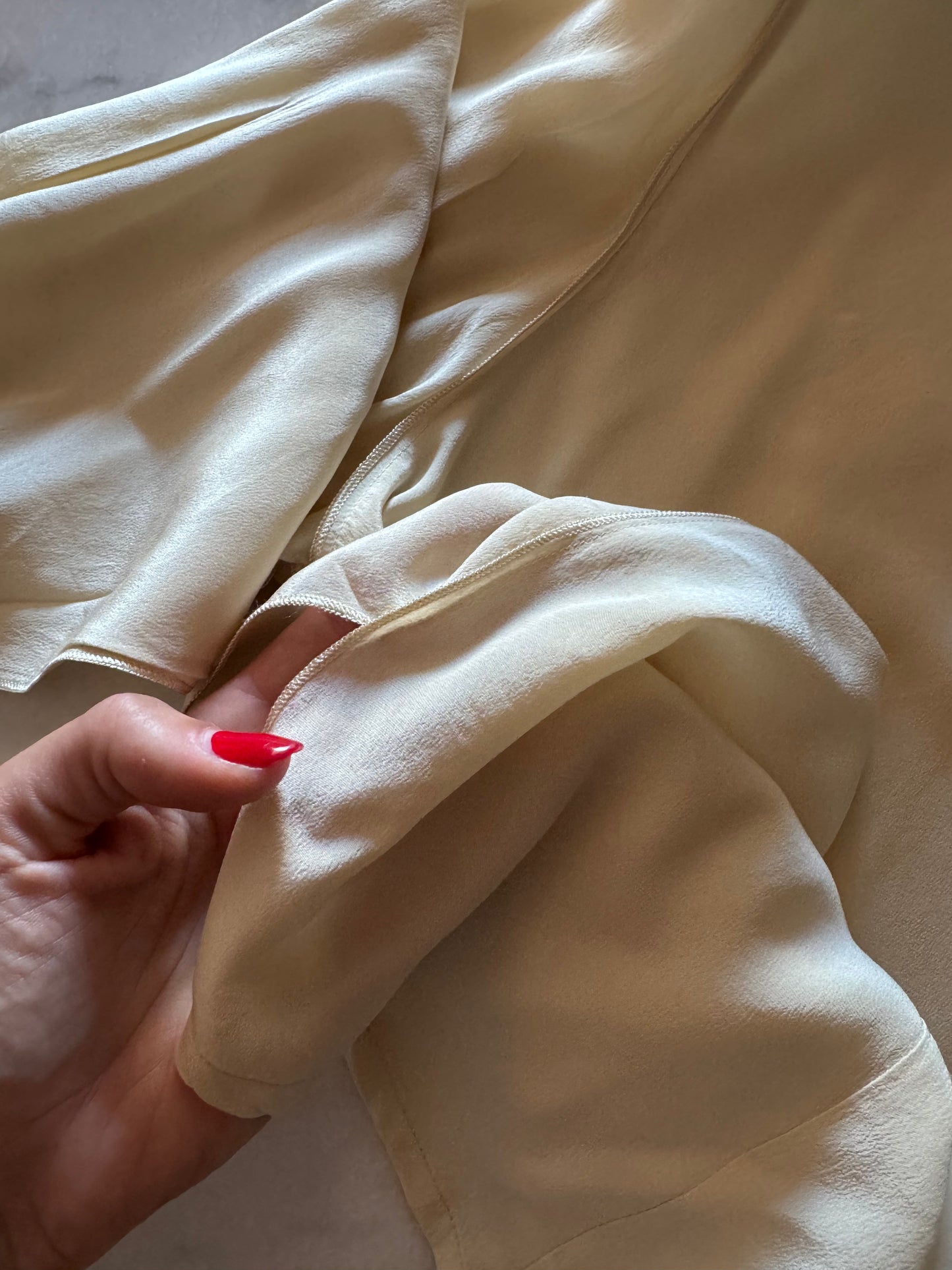 Creamy silk shirt