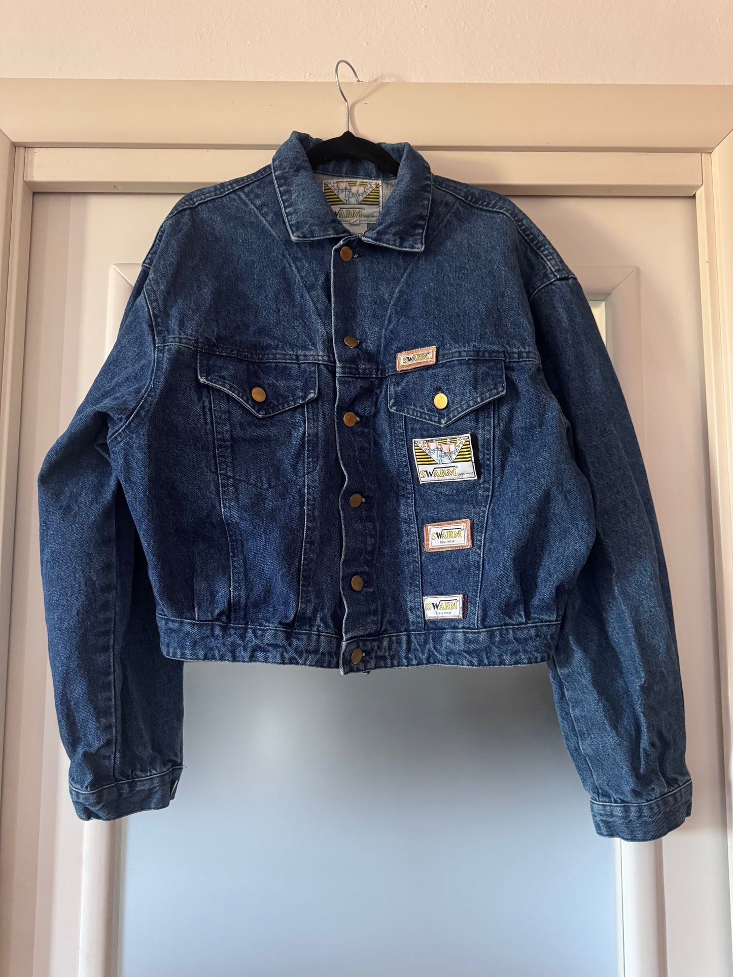Denim cropped jacket