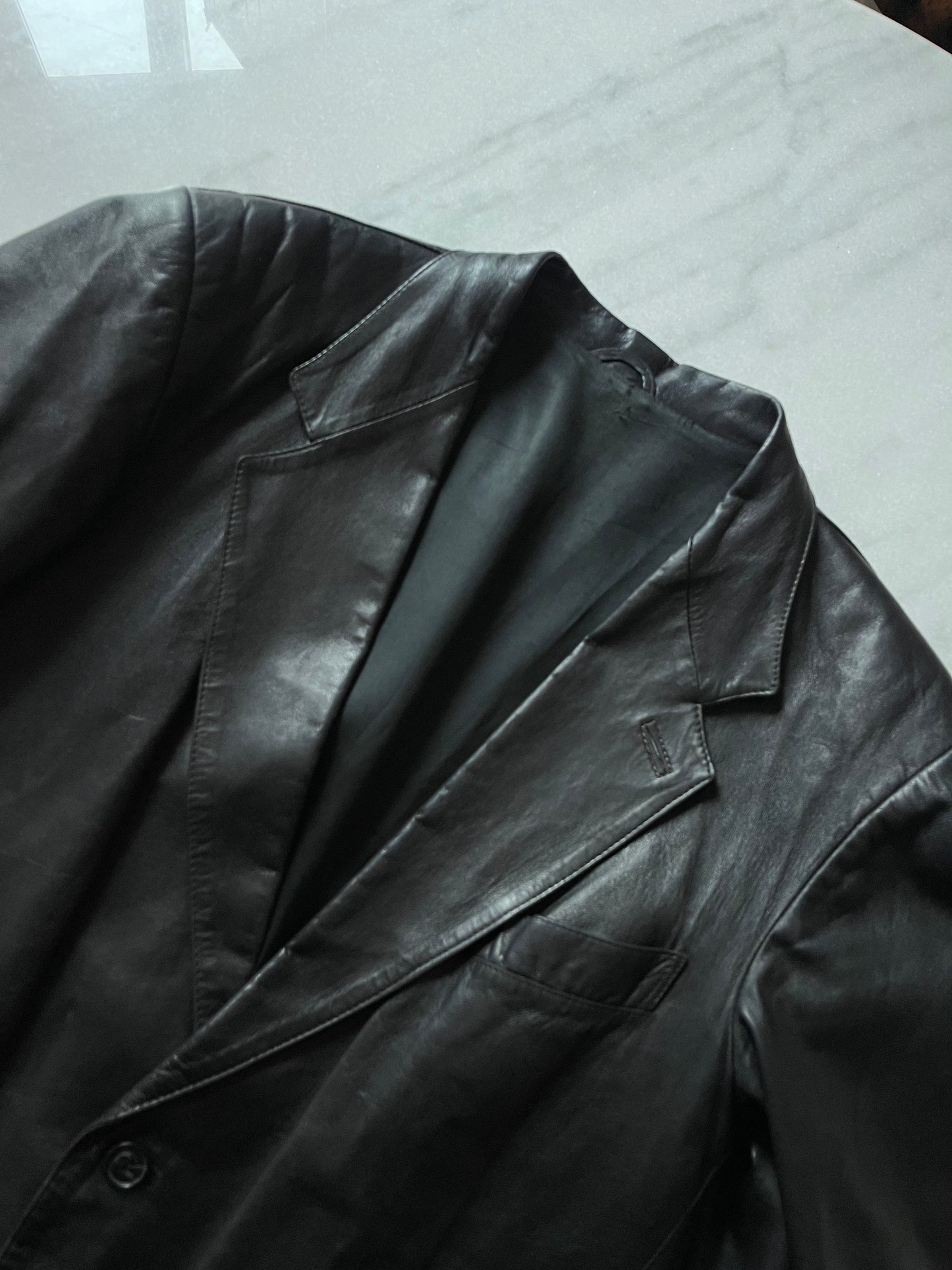 Necessario leather blazer