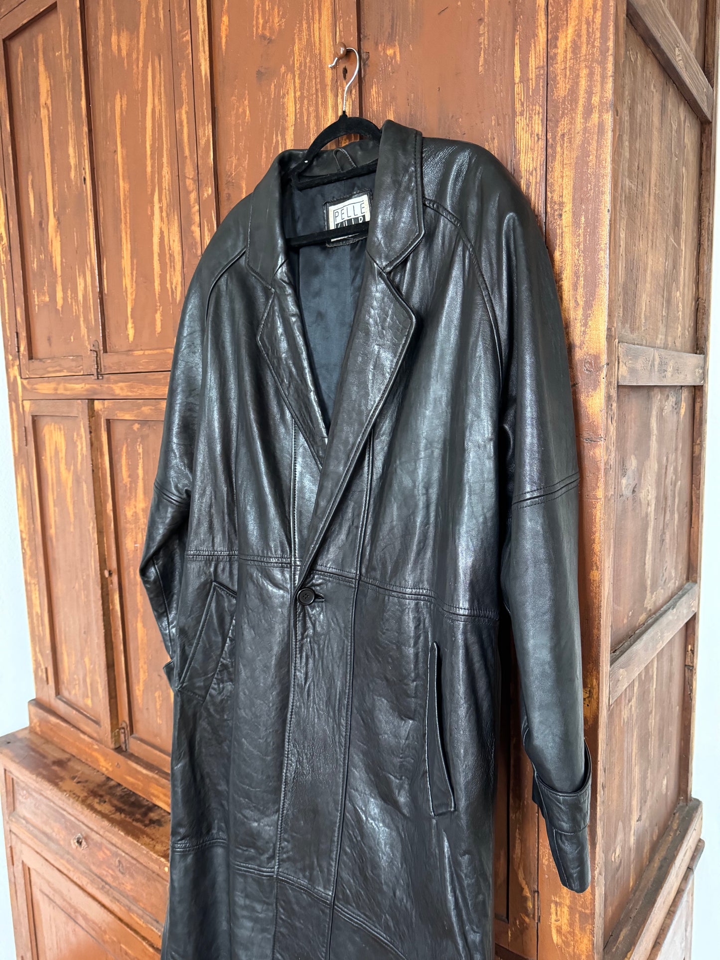 Overissimo leather coat